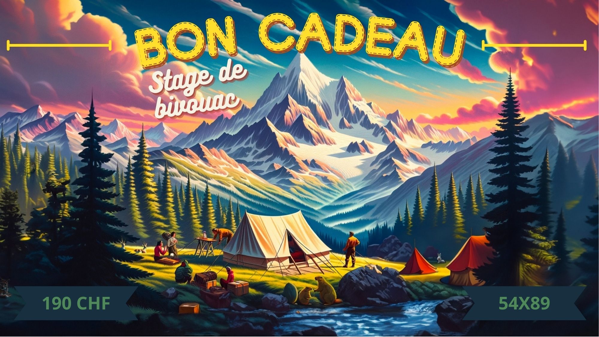 Bon cadeau stage bivouac