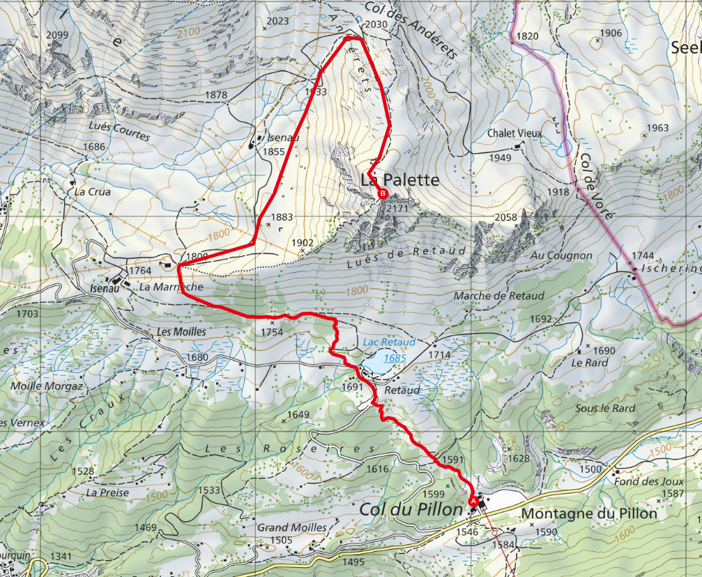La Palette itinéraire